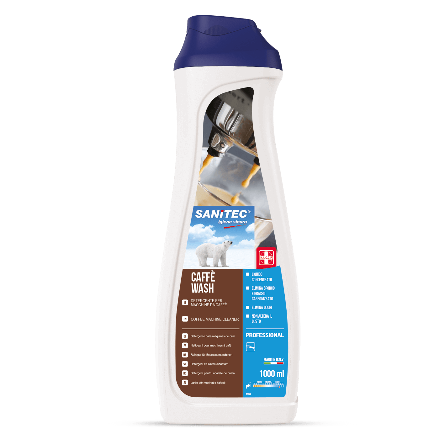 Sanitec Caffe Wash 1000ml čistilo za kavomat