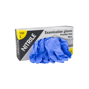 Eurogloves nitrile rokavice brez pudra - modre