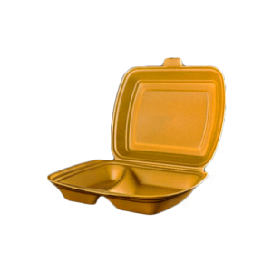 Menu box za hrano s prekatom - bež
