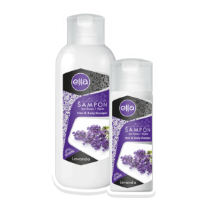 ella šampon lavanda za lase in telo 250ml 1000ml