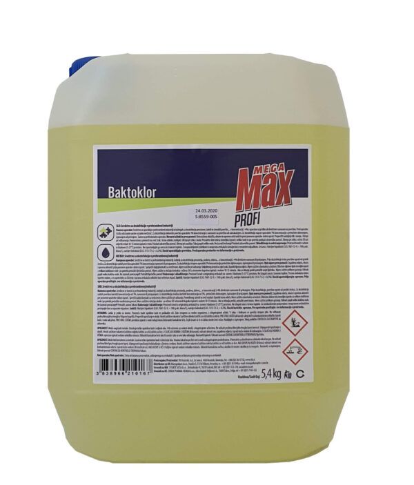 Megamax profi Baktoklor 5,4kg sredstvo za dezinfekcijo površin
