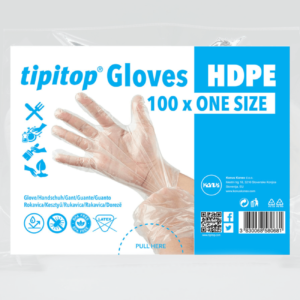 tipitop rokavice za enkratno uporabo hdpe 100kos
