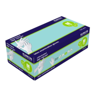 klinion latex rokavice nepudrane 100 kos